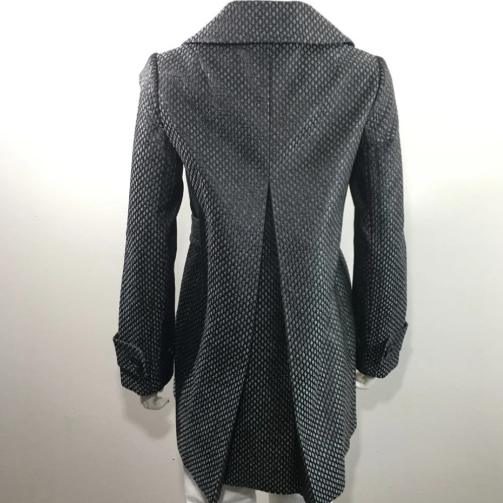 Gunmetal Metallic Brocade Tweed Peacoat - J. Crew Collection - Picture 5 of 16